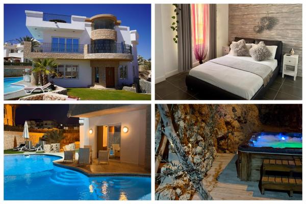 Beach Side-Villa Sharm-Family Vacation sleeps 10, 예약 빌라 샤름 엘 셰이크 South Sinai