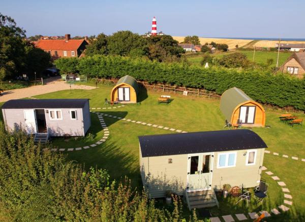 Lanterns Shepherds Huts & Glamping, 예약 캠핑장 하피스버그 The Broads