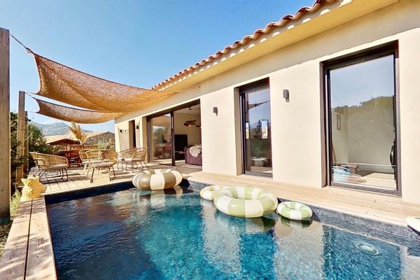 La Villa Geneviève, Maison 6 personnes avec piscine, 예약  Calenzana Balagne