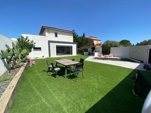 Villa piscine, 8personnes, clim, wifi, 예약  Baixas 랑그독 루씨옹