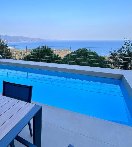 Villa Alta Benat, vue mer exceptionnelle, piscine, 예약  Bormes-Les-Mimosas Mimosa Road