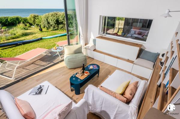 Villa Ponant 5 étoiles à Doëlan, piscine face mer, 예약  Clahars-Carnoet Finistère